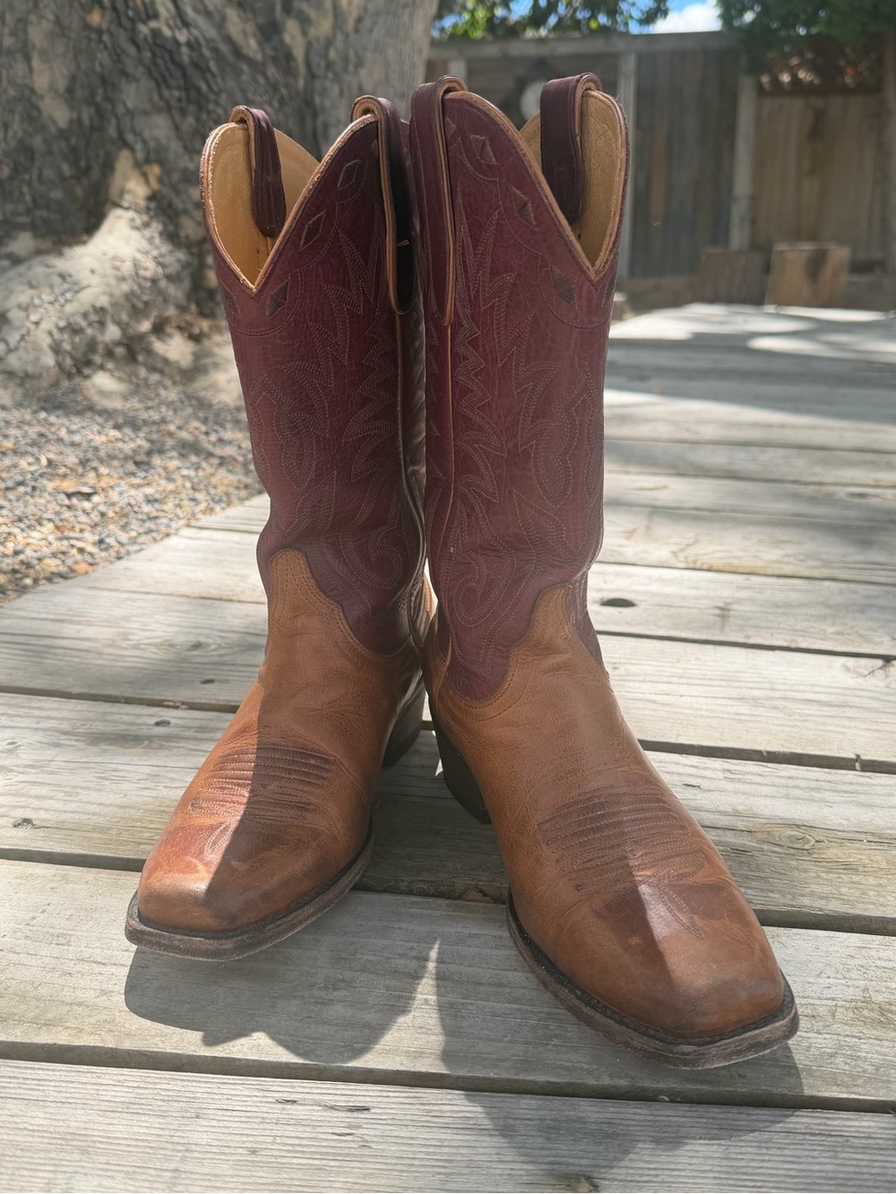 Idyllwind Brown & Burgundy Western Cowboy Boots 8B